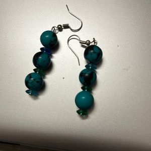 Turquoise hanging earrings